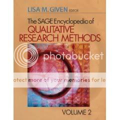 The SAGE Encyclopedia of Qualitative Research Methods The SAGE Encyclopedia of Qualitative Research Methods
