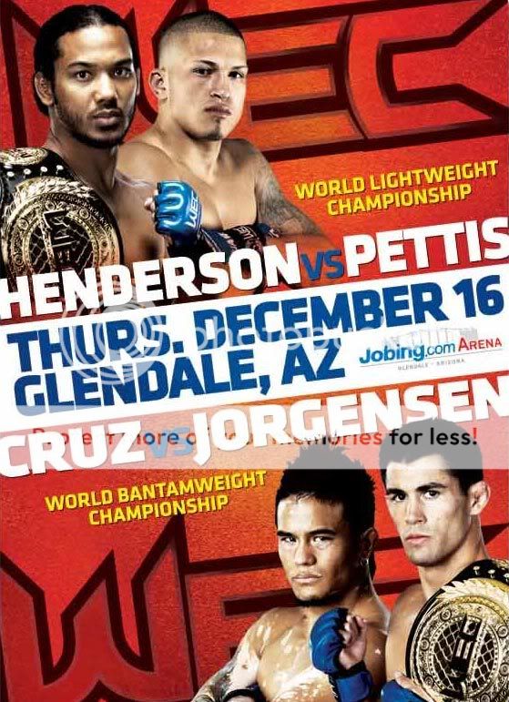 WEC 53 fight poster